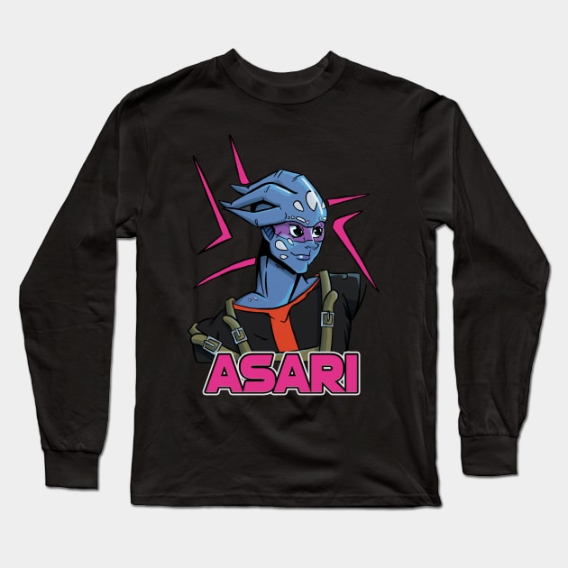 Asari Bust Long Sleeve T-Shirt by Dylan